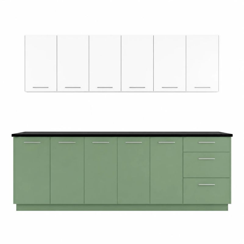 کابینت آشپزخانه زمینی_دیواری 7 در مدل ماچا